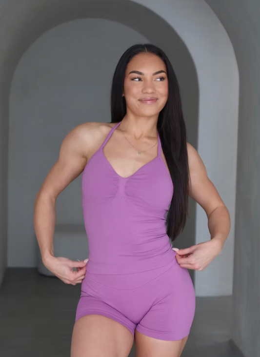 Dynamic Halter Tank - Mauve