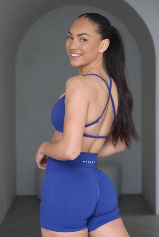 Signature Scrunch Shorts - Dark Blue