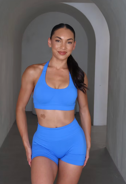 Dynamic Halter Bra - Ocean Blue