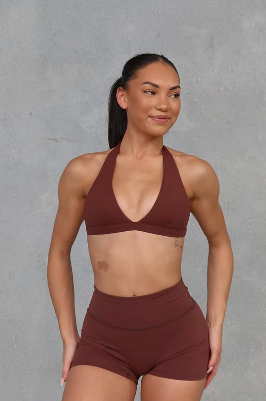 Seamless Plunge Bra - Cappuccino