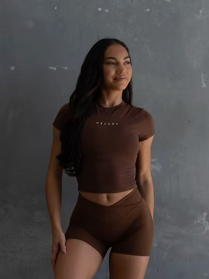 Nelana Baby Tee - Hazelnut