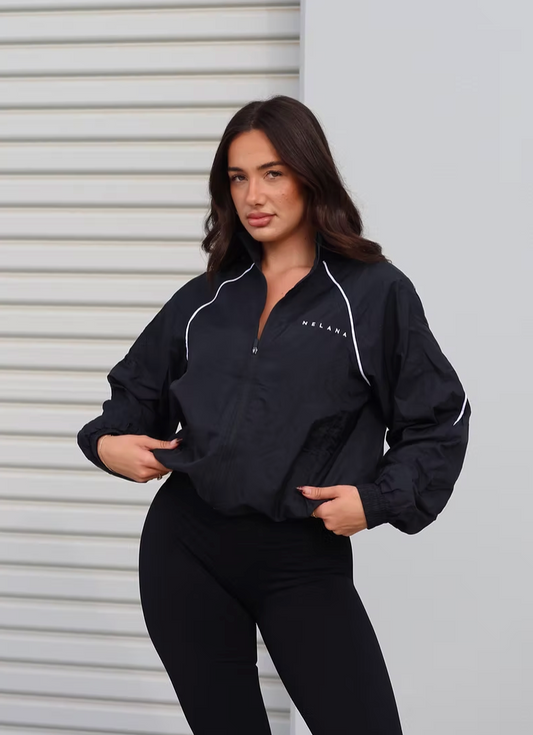 Nelana Windbreaker – Black