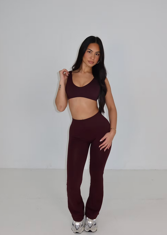Signature Scrunch Flares - Deep Espresso