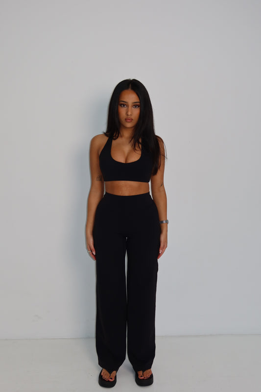 Flow Wide Leg Pants - Black