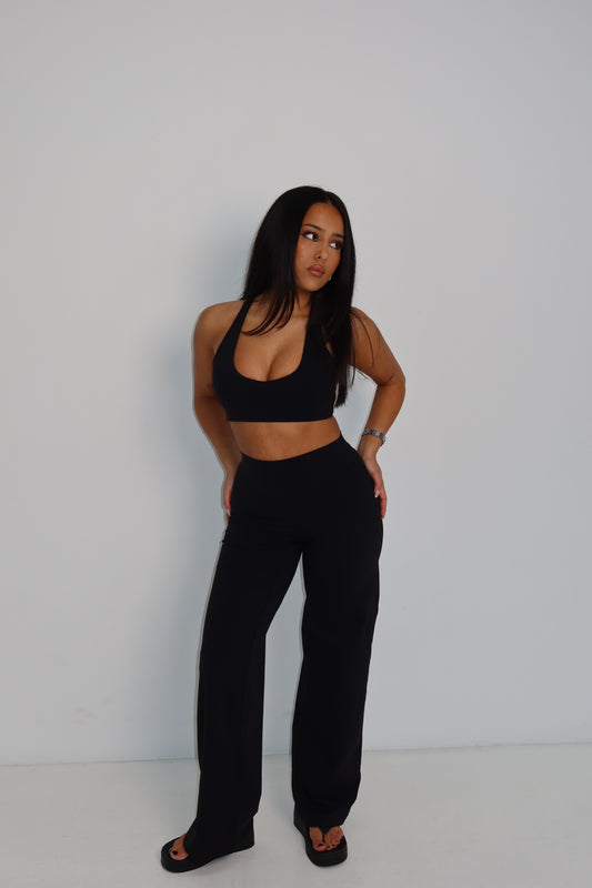 Flow Wide Leg Pants - Black