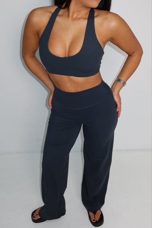 Flow Wide Leg Pants - Storm