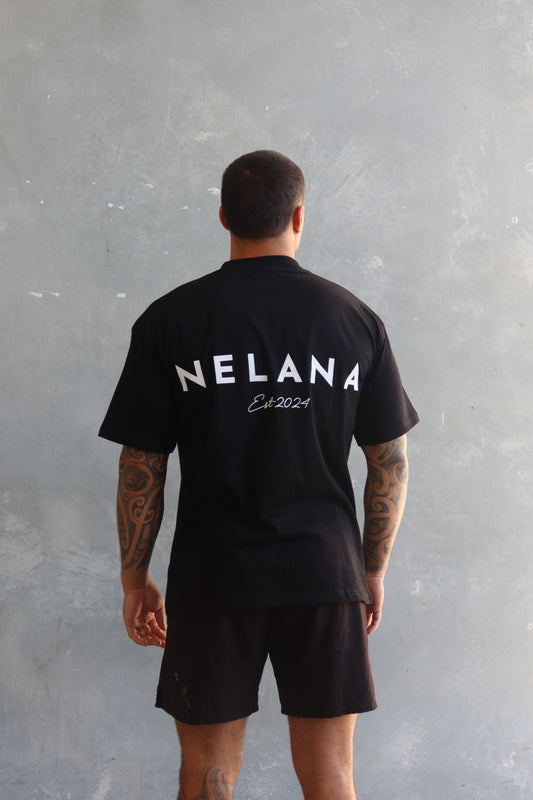 Nelana Oversized Tee - Black
