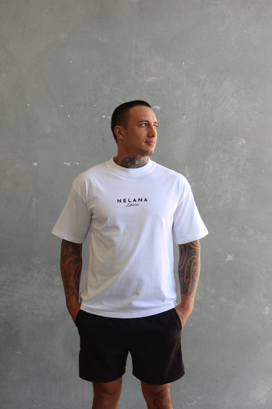 Nelana Oversized Tee - White