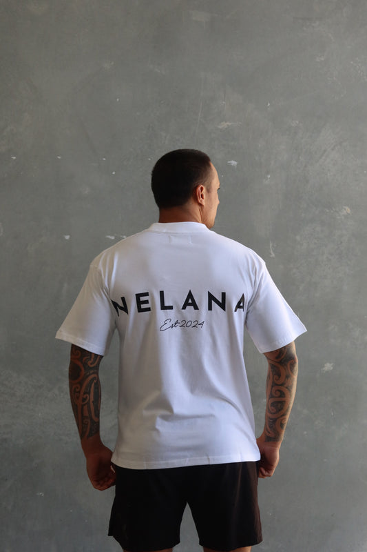 Nelana Oversized Tee - White