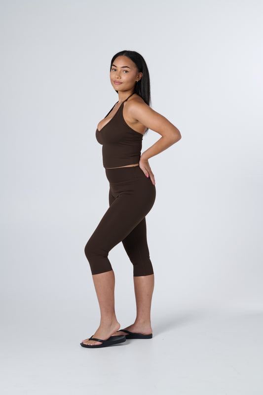 Core Capris - Mocha