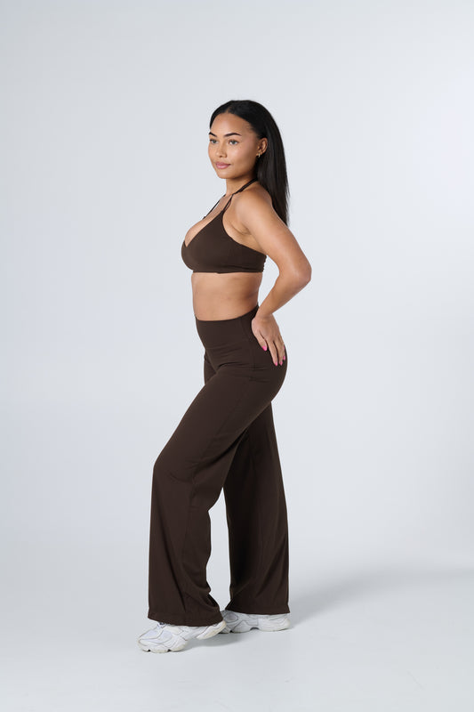 Core Wide Leg Pants - Mocha