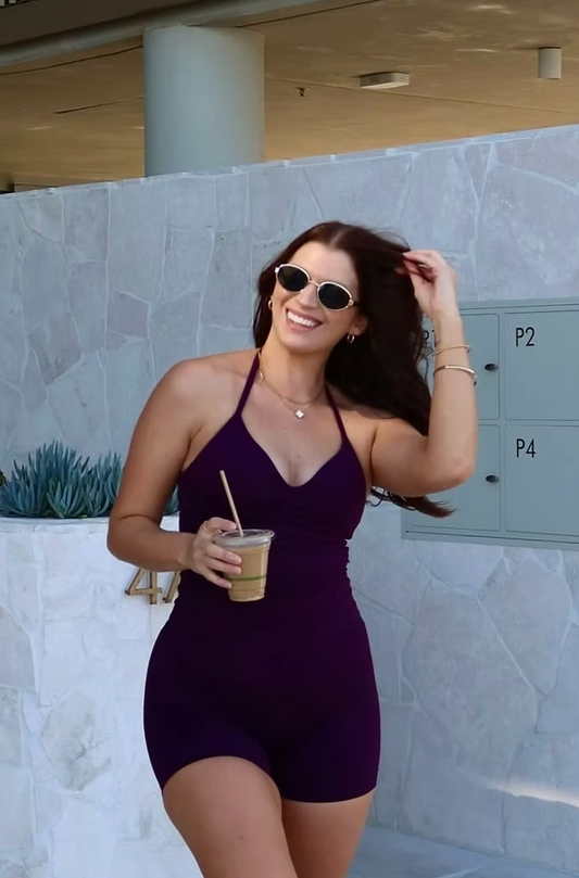 Dynamic Halter Tank - Plum