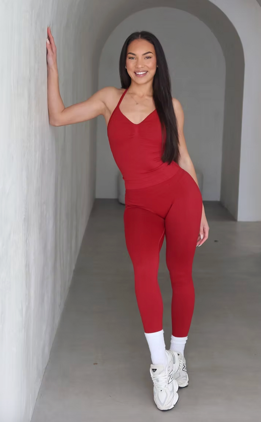 Dynamic Leggings - Dark Red