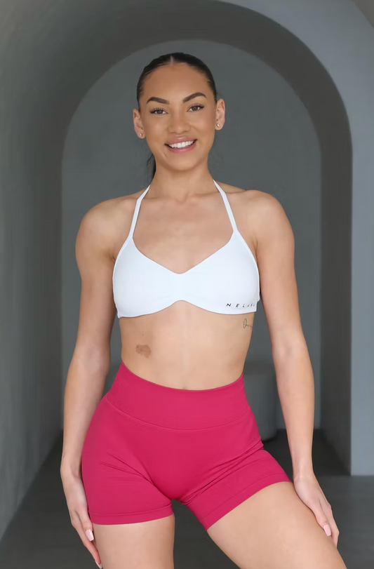 Signature Scrunch Shorts - Raspberry
