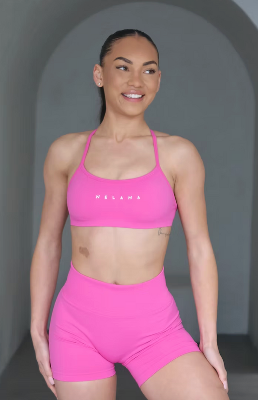 Signature Scrunch Shorts - Hot Pink