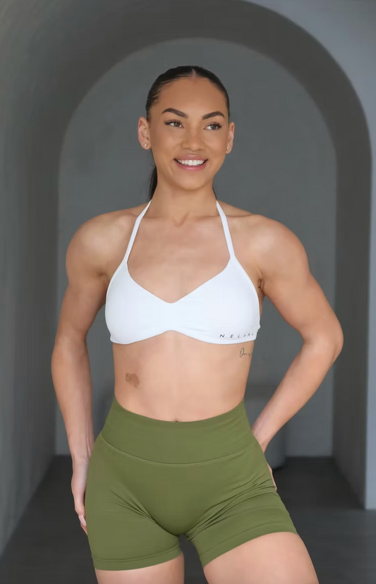 Signature Scrunch Shorts - Army Green