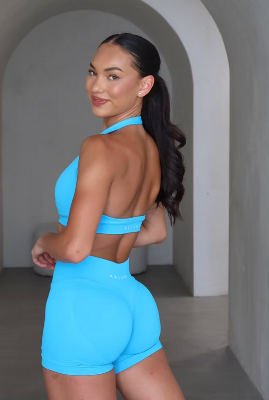 Dynamic Halter Bra - Glacier