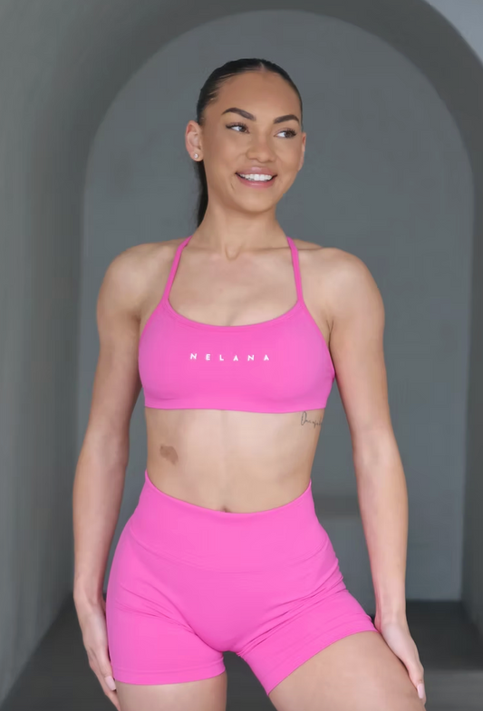Signature Mini Crop - Hot Pink