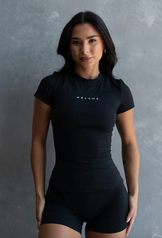 Sculpted Tee - Black