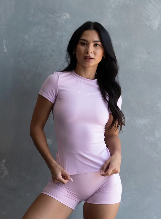 Sculpted Tee - Soft Pink