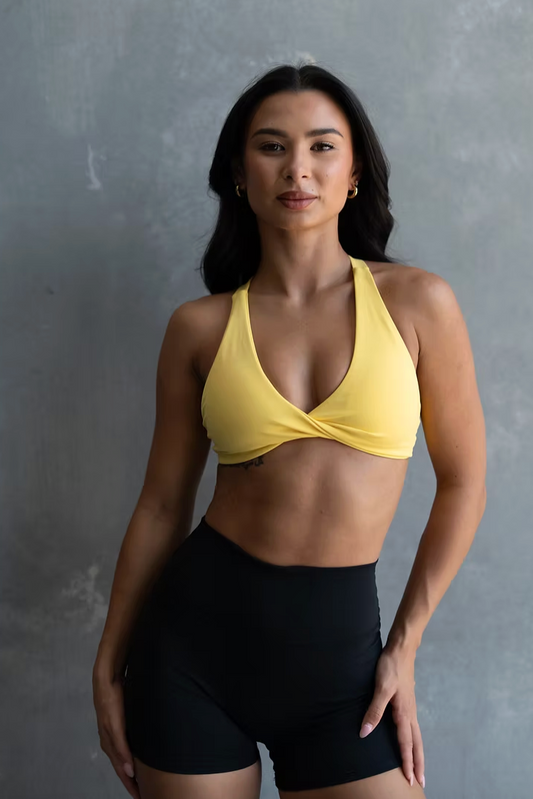Twist Bra - Yellow