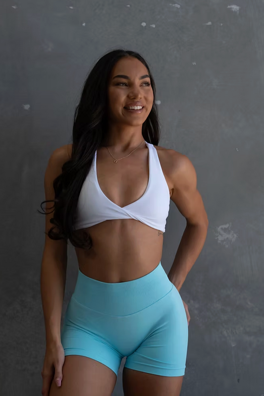 Twist Bra - White