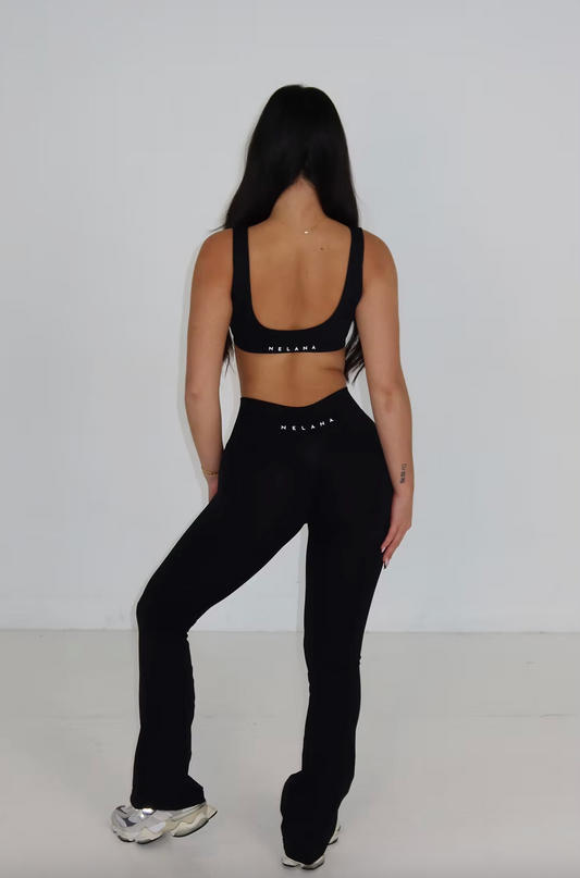 Signature Scrunch Flares - Black
