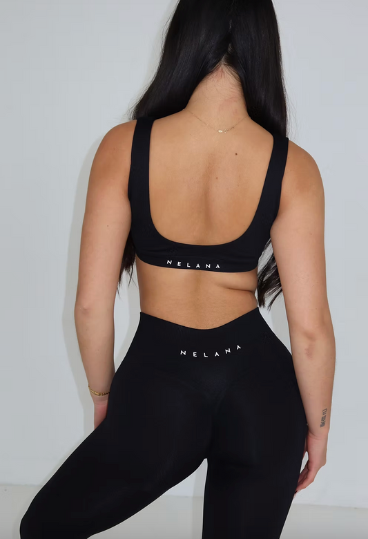 Dynamic Scoop Bra - Black