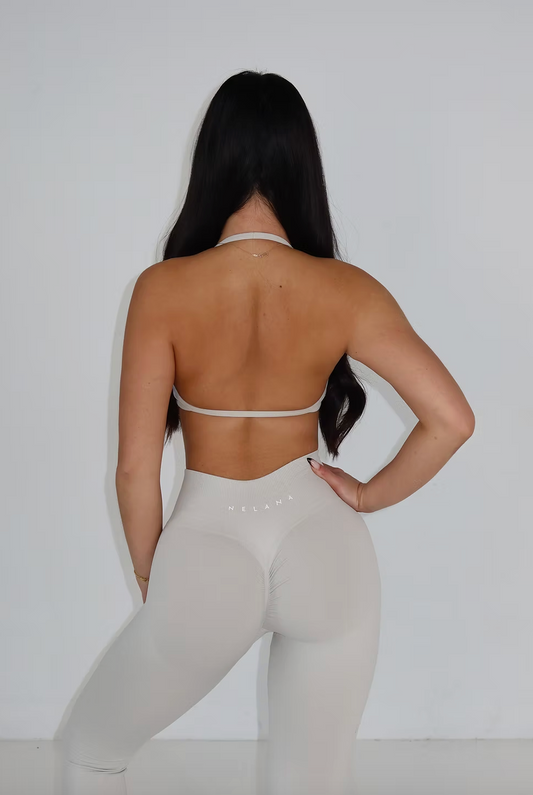 Signature Scrunch Flares - Bone