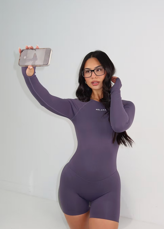 Dynamic Jumpsuit - Dark Lavender