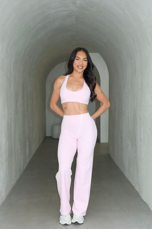 Flow Wide Leg Pants - Blush